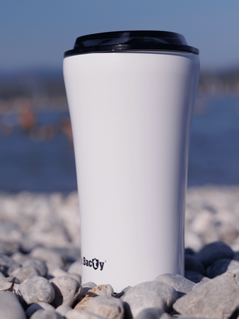 Dr.Bacty Apollo 2.0 - Kubek termiczny na kawę - Eliksir cierpliwości - 360 ml - Glossy White