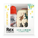 Rex London Zestaw śniadaniowy lunchbox i bidon Dinozaury