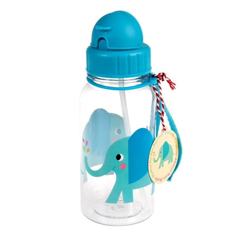 Rex London Bidon ze słomką 500ml Słoń Elvis
