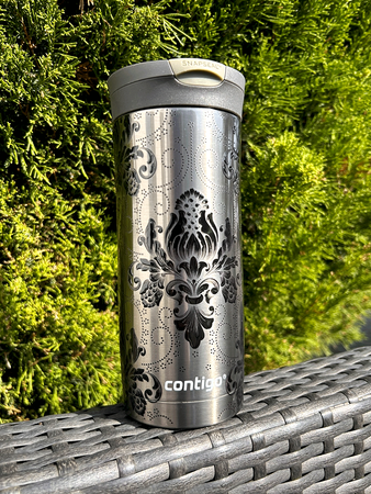 Contigo Huron - Kubek termiczny - 470ml - Arabeska Black - Gunnmetal