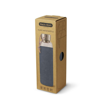 Black+Blum Butelka szklana na wodę 600ml łupkowa