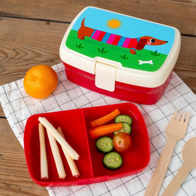 Rex London Lunchbox z wyjmowaną tacką Jamniki