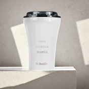 Kubek do kawy Dr.Bacty Apollo - 227 ml - biały - Z twoim grawerem