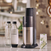 Saturator do wody gazowanej SodaStream Duo czarny'+ 2 butelki+ nabój CO2