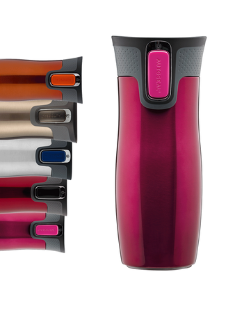 Contigo West Loop 2.0 - Zestaw kubków termicznych - 470ml - Malinowy + Granatowy Mat