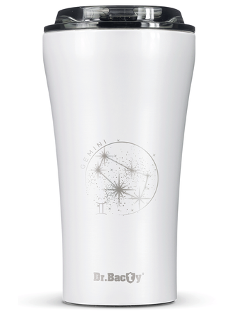 Dr.Bacty Apollo 2.0 - Kubek termiczny na kawę - "Bliźnięta" - 360 ml - Glossy White