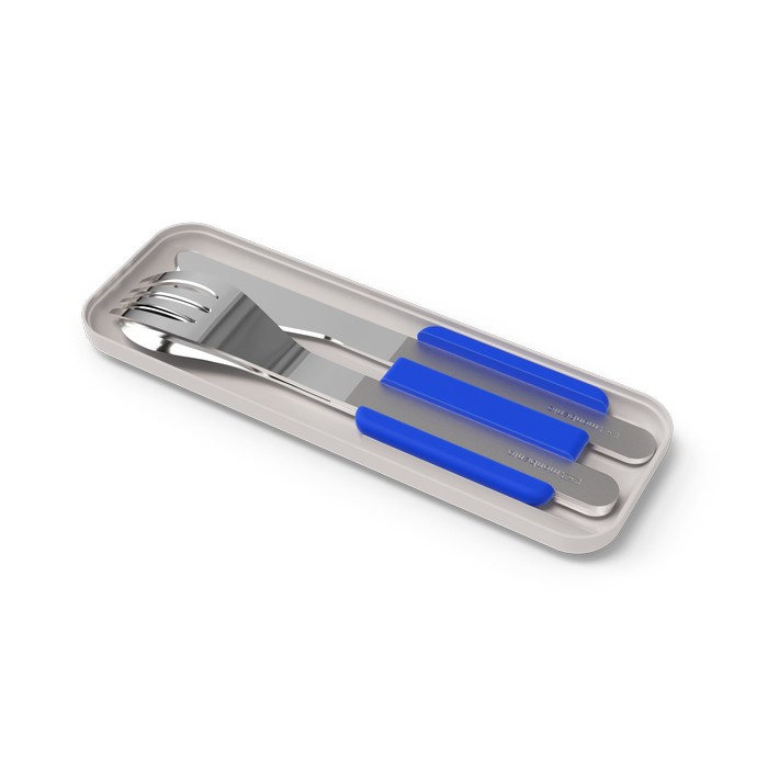 Monbento Zestaw sztućców podróżnych SlimBox Blue