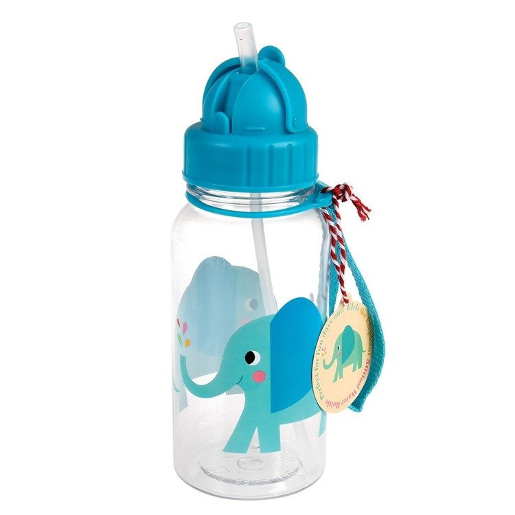 Rex London Bidon ze słomką 500ml Słoń Elvis