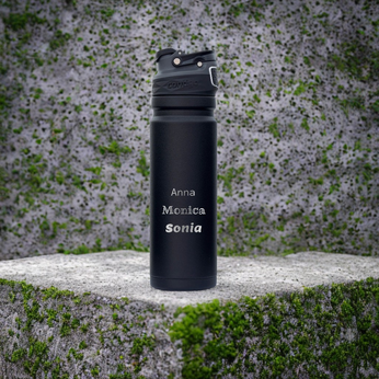 Termos z ustnikiem Free Flow Contigo 700ml - Czarny - Z Twoim grawerem