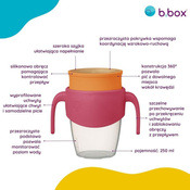 B.Box Kubek 360 do nauki picia strawberry shake