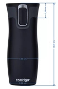 Contigo West Loop 2.0 - Kubek termiczny dla Sędziego - 470 ml - czarny