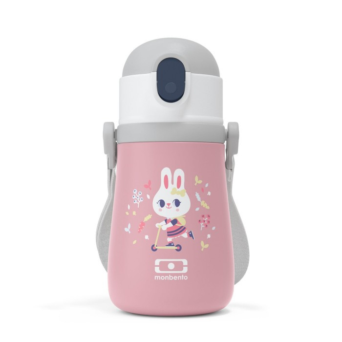 Monbento Butelka termiczna dla dzieci StraM Graphic Pink