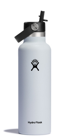 Hydro Flask Butelka 621ml Standard Mouth Flex Straw Cap White