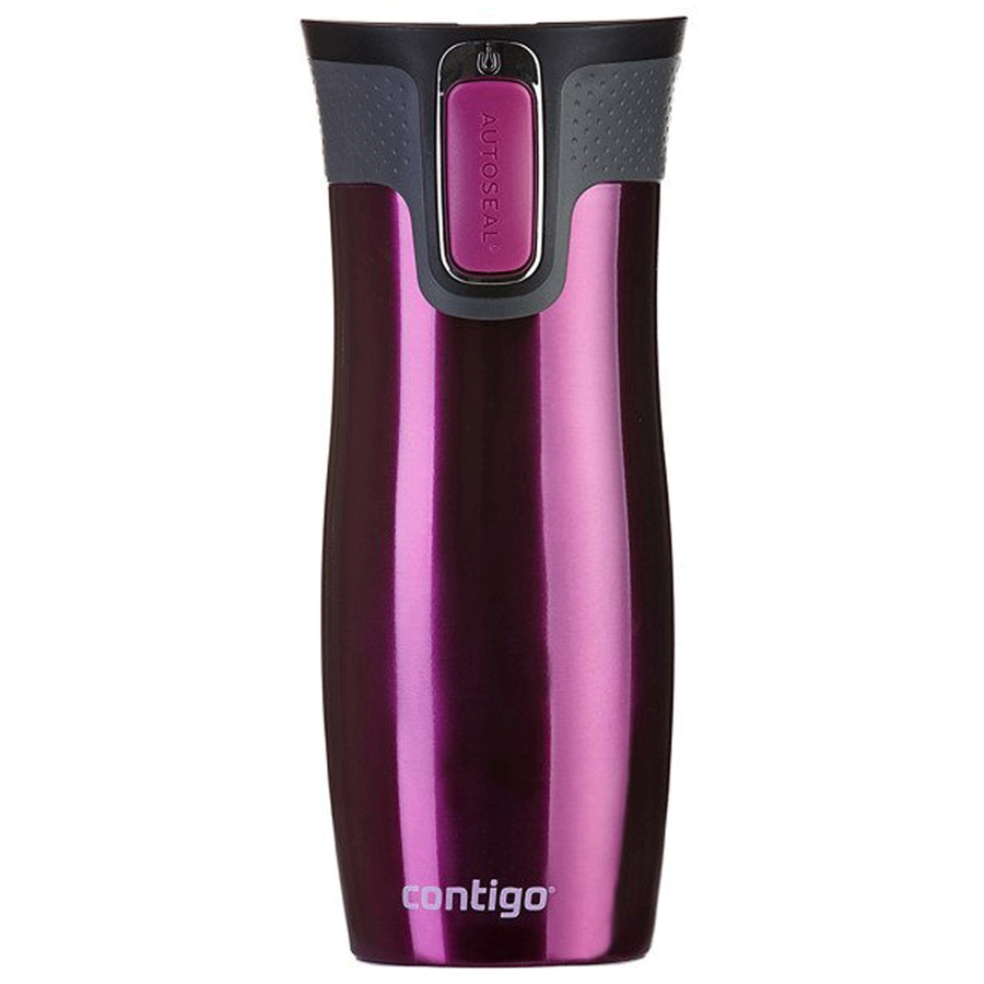 Contigo West Loop 2.0 - Kubek termiczny - 470ml - Jestem Nauczycielem - Malinowy