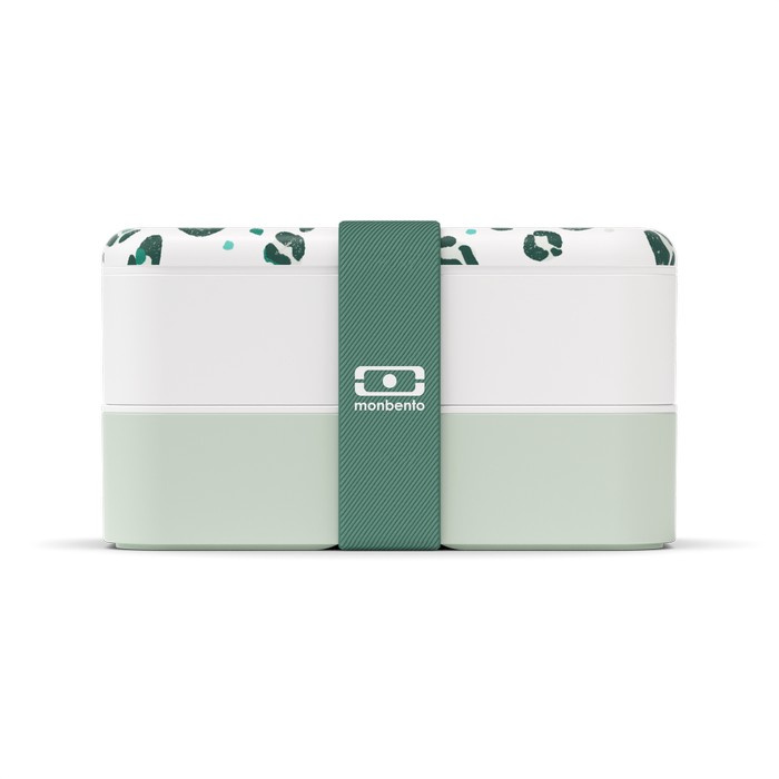 Monbento Lunchbox Bento Original Graphic Leopard Green