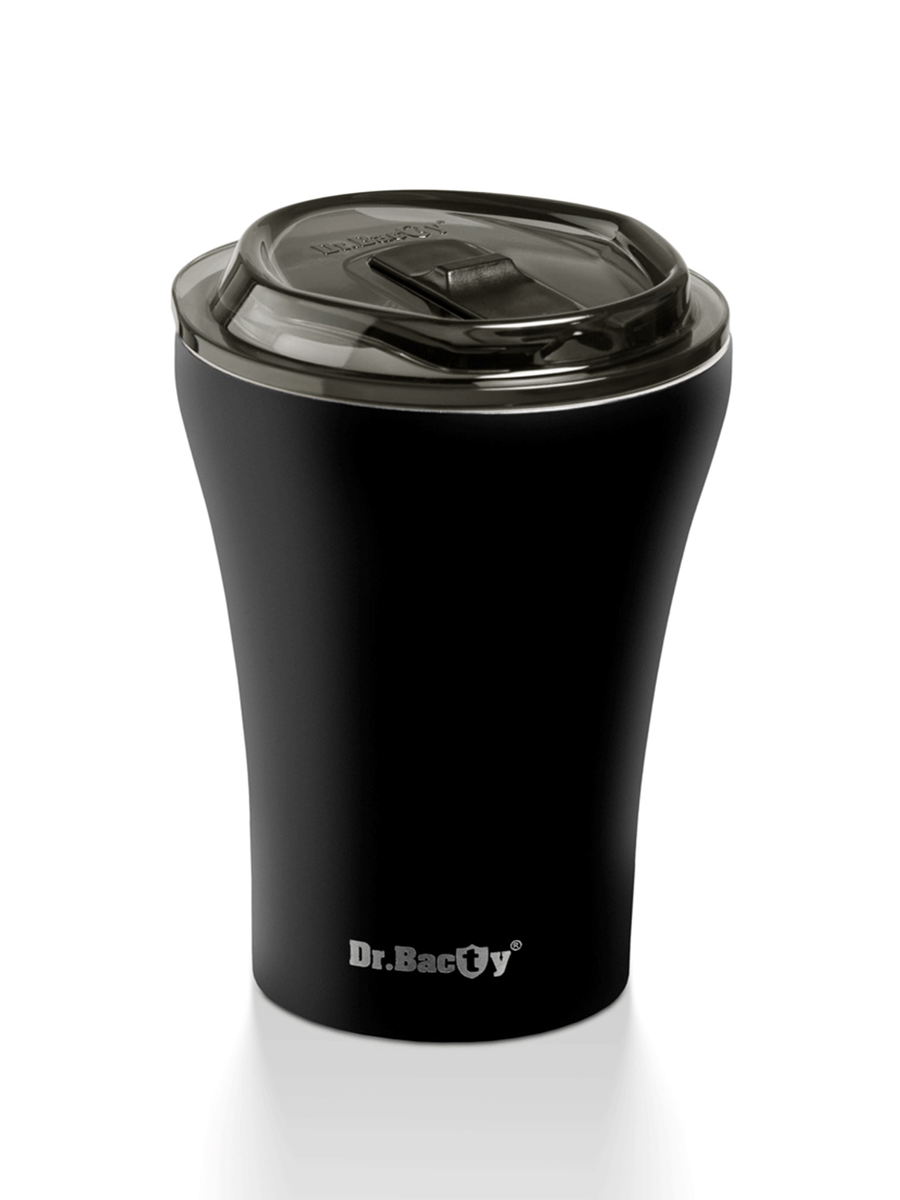 Kubek termiczny do kawy z powłoką ceramiczną Dr.Bacty Apollo 227 ml - czarny