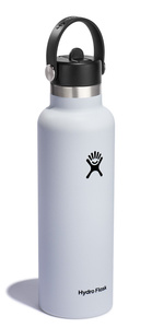 Hydro Flask Butelka 621ml Standard Mouth Flex Straw Cap White