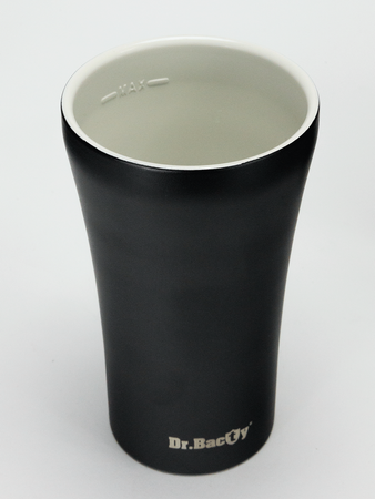 Dr.Bacty Apollo 2.0 - Kubek termiczny na kawę - 360 ml - Mont Blanc - Black Matt