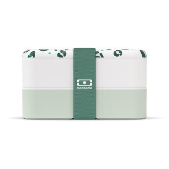Monbento Lunchbox Bento Original Graphic Leopard Green