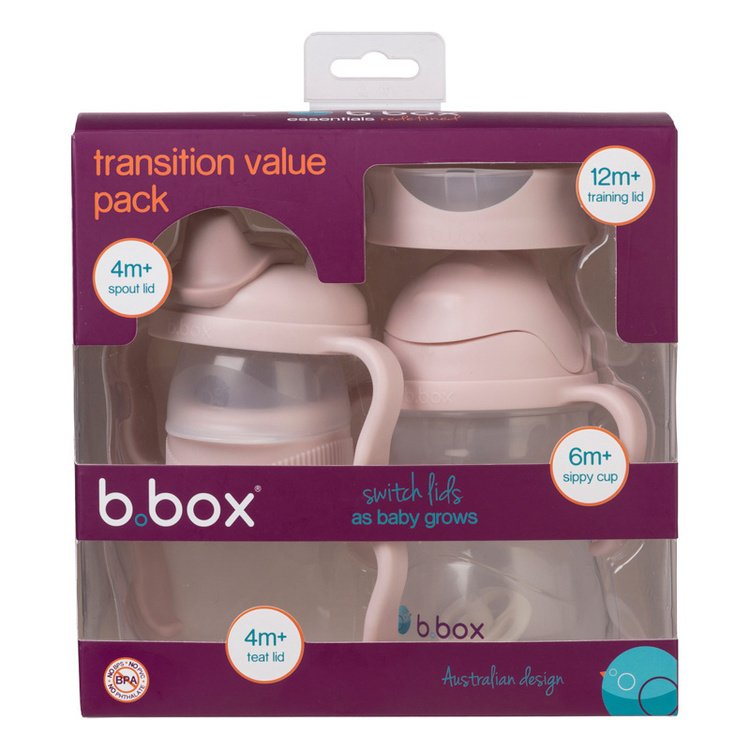 B.Box Kubek 4w1 zestaw 240ml Blush