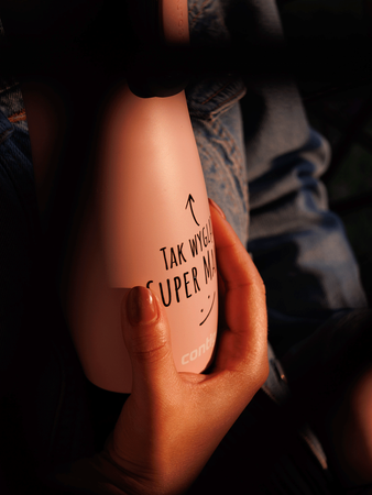 Contigo West Loop 2.0 - Kubek termiczny - 470ml - Tak wygląda super mama - różowy