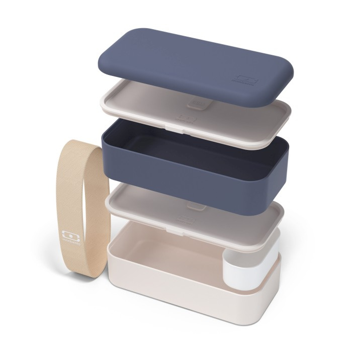 Monbento Lunchbox Bento Original Blue Natural