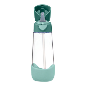 B.Box Butelka na wodę tritanowa ze słomką 600ml Emerald Forest b.box