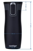 Contigo West Loop 2.0 - Kubek termiczny - 470ml - Pies - Latte