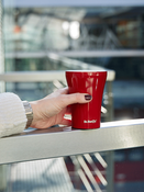 Dr.Bacty Apollo - Kubek bez ucha - 227 ml - Z miasta łódzi - czerwony