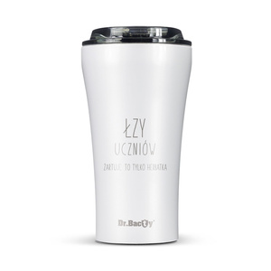 Kubek termiczny na kawę Dr.Bacty Apollo 2.0 - 360  ml - Dla nauczyciela - Glossy White