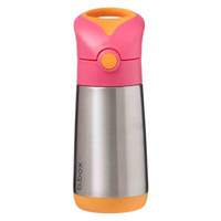 b.box Bidon Termiczny ze Słomką Stalowy 350ml Strawberry Shake