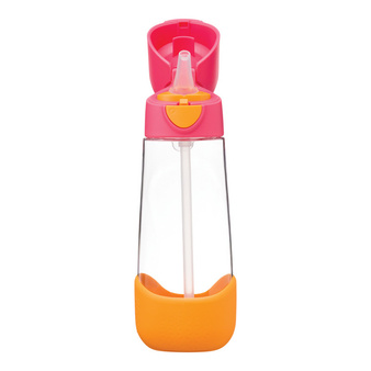B.Box Butelka na wodę tritanowa ze słomką 600ml Strawberry Shake b.box