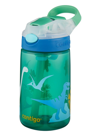 Contigo Gizmo Flip - Bidon dla dzieci - Kubek dla dzieci - 414ml - Jungle Green Dino