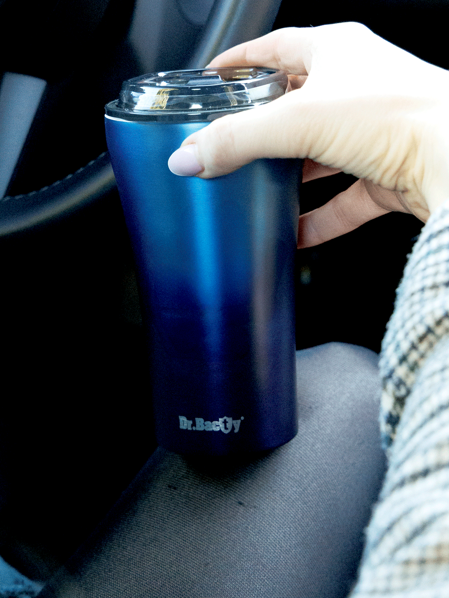 Dr.Bacty Apollo 2.0 - Kubek termiczny na kawę - 360 ml - Monaco Blue - powystawowy