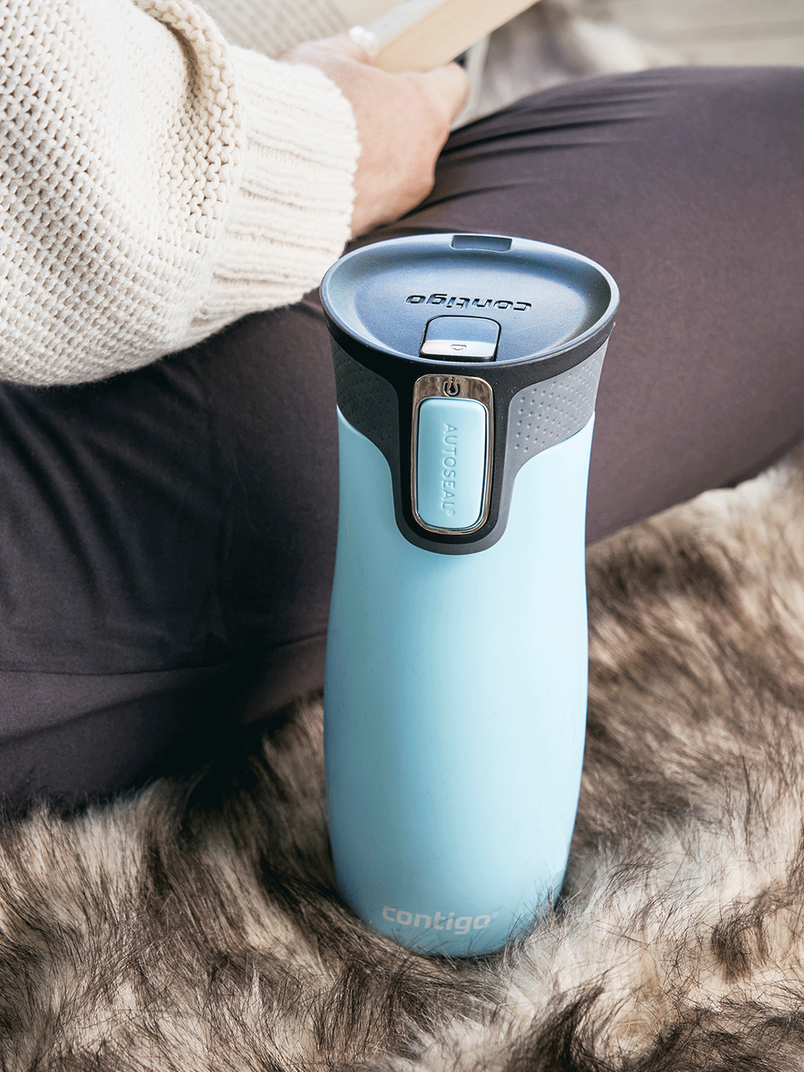Contigo West Loop 2.0 - Kubek termiczny - 470ml - błękitny Mat + Pudełko