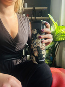 Contigo West Loop 2.0 - Kubek termiczny - 470ml - Glamour Kwiaty - czarny