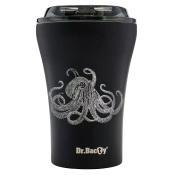 Dr.Bacty Apollo - Kubek termiczny z powłoką ceramiczną - 227 ml - Octopus - czarny