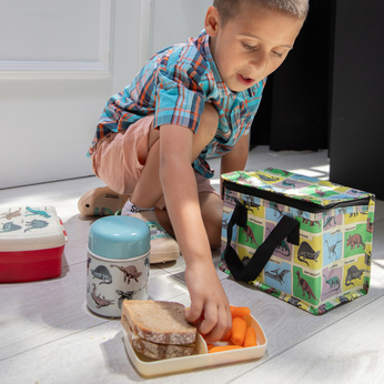 Rex London Lunchbox z wyjmowaną tacką Dinozaury