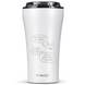 Kubek termiczny na kawę Dr.Bacty Apollo 2.0 - Mów do mnie - 360  ml - Glossy White