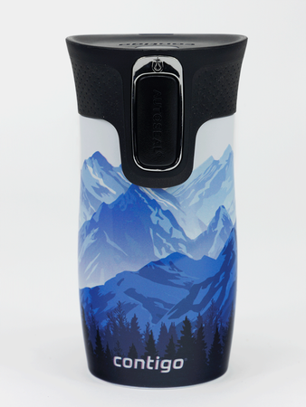 Contigo West Loop Mini - Kubek termiczny - 300ml - Góry w Dzień - Biały Metalik