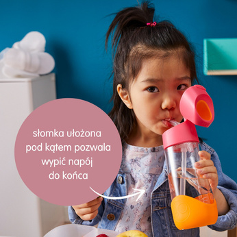 B.Box Butelka tritanowa ze słomką 450ml Spearmint