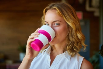 Stojo Pocket - Kubek - 355ml - Rose
