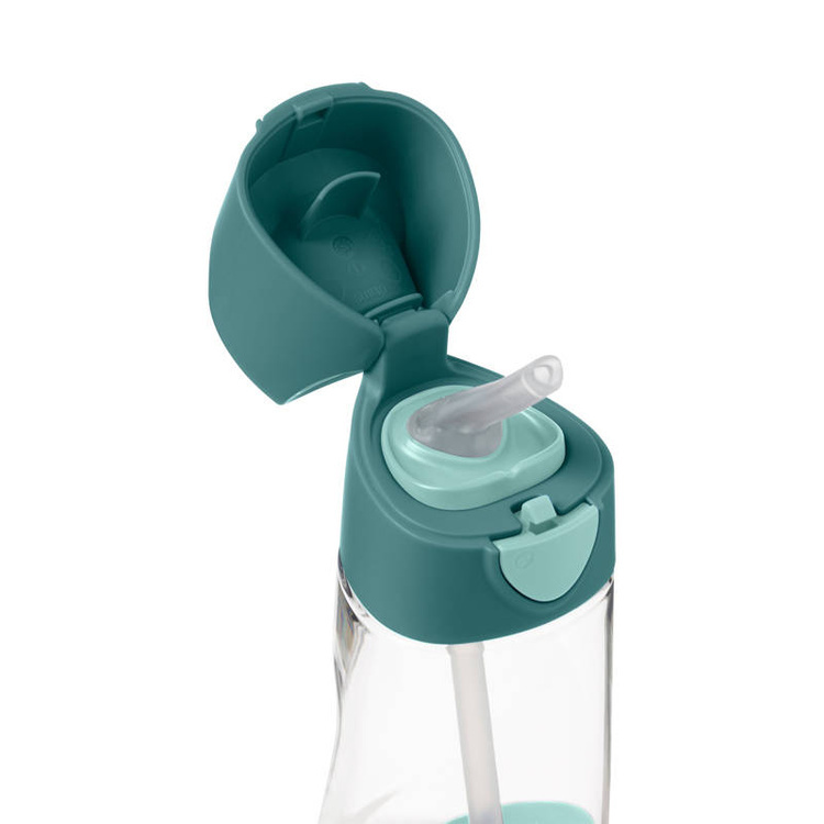 B.Box Butelka tritanowa ze słomką 450ml Emerald Forest
