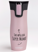 Contigo West Loop 2.0 - Kubek termiczny - 470ml - Tak wygląda super mama - różowy