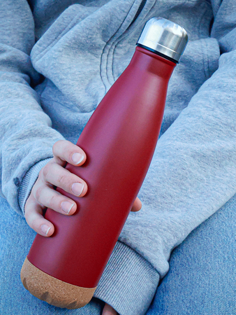 Dr.Bacty Atena - Butelka termiczna stalowa - 500 ml - Bordowa