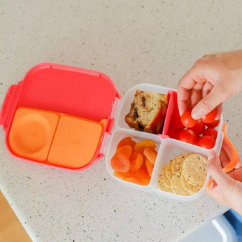 b.box Mini Lunchbox Pojemnik Śniadaniowy z Przegródkami Strawberry Shake