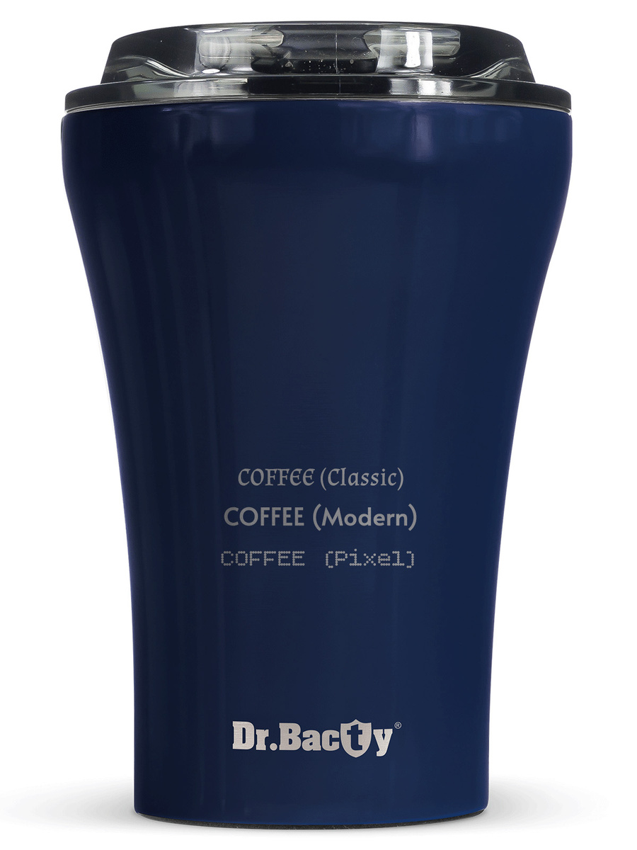 Kubek do kawy Dr.Bacty Apollo - 227 ml - granatowy - Z twoim grawerem