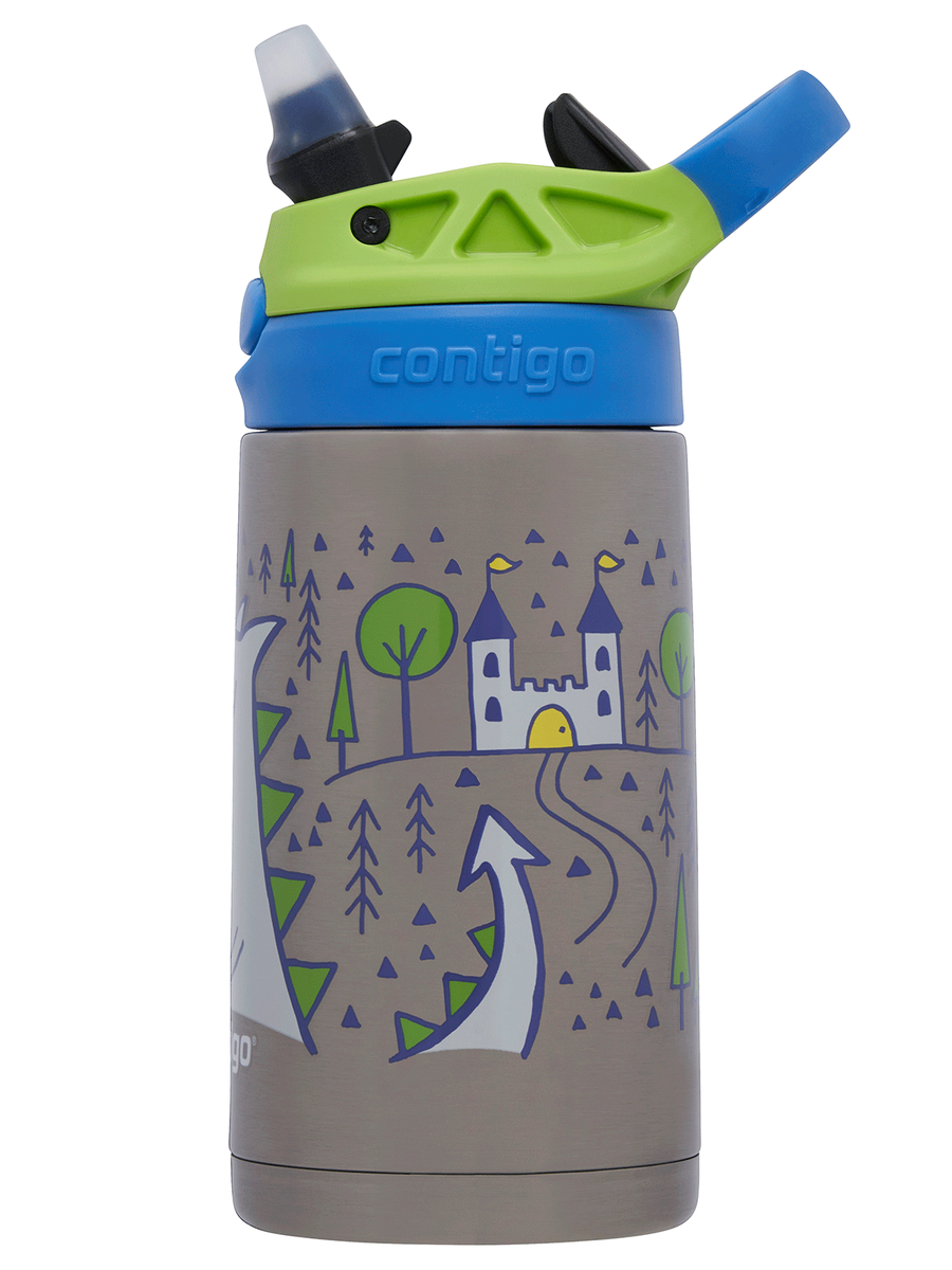 Contigo Easy Clean - Bidon termiczny dla dziecka - 380ml Zielony Smok