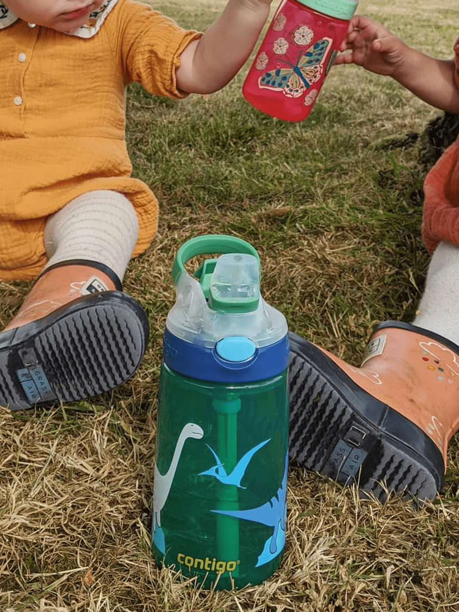 Contigo Gizmo Flip - Bidon dla dzieci - Kubek dla dzieci - 414ml - Jungle Green Dino