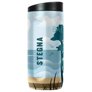Dr.Bacty Notus - Kubek termiczny 2w1 - 360 ml - Stegna - biały